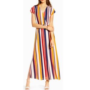 Halogen V-Neck Maxi Dress